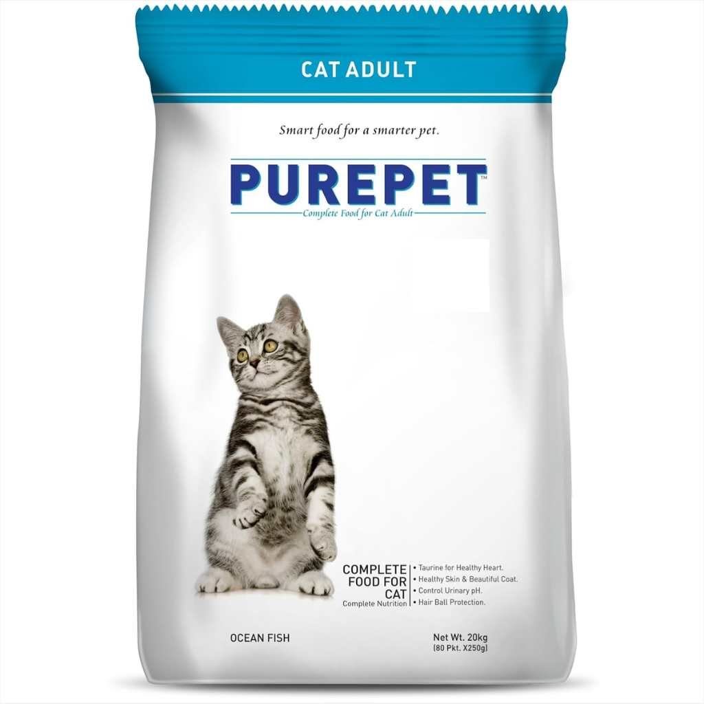 PUREPET Ocean Fish Adult Cat Kibble Food, 20kg